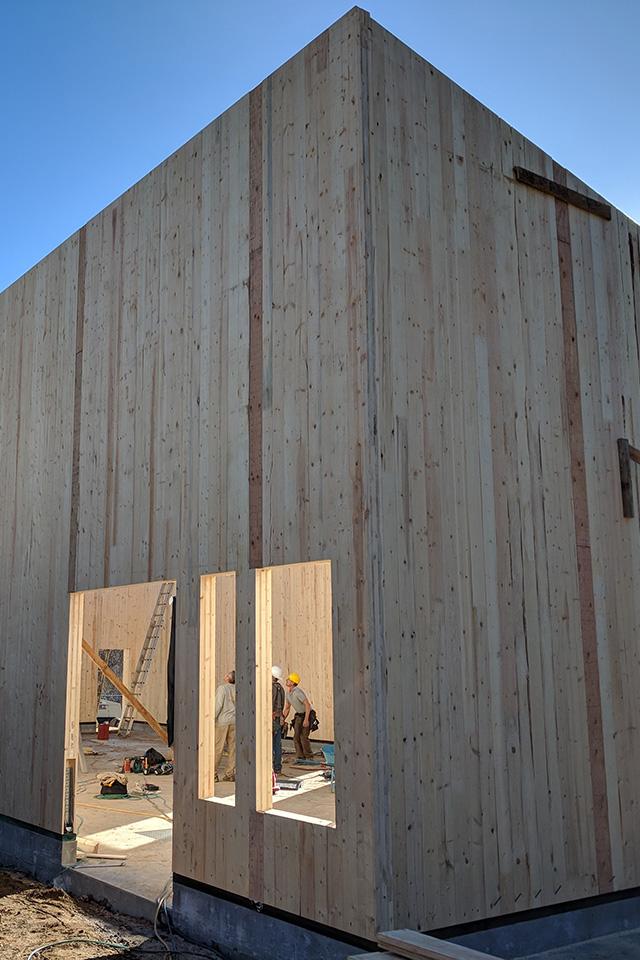 Biomass Boiler Building exterior under construction